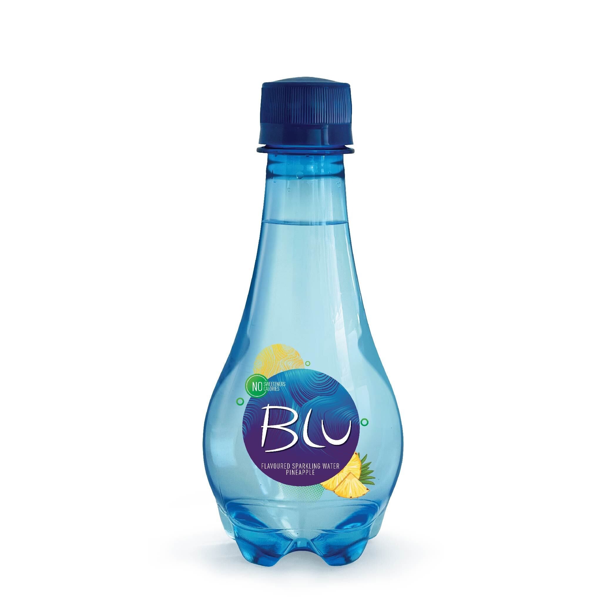 Blu Pineapple Flavor Sparkling Water, 250ml