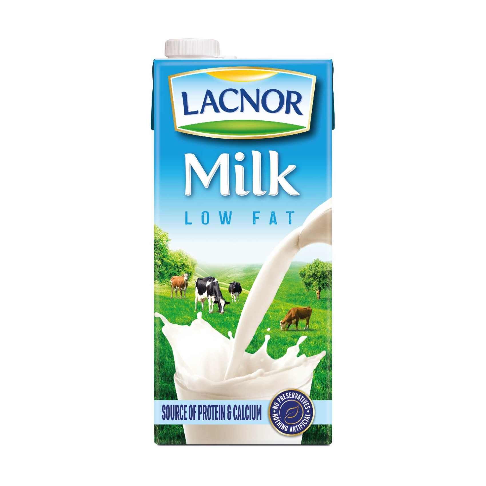 Lacnor Essentials Low Fat Milk, 1L