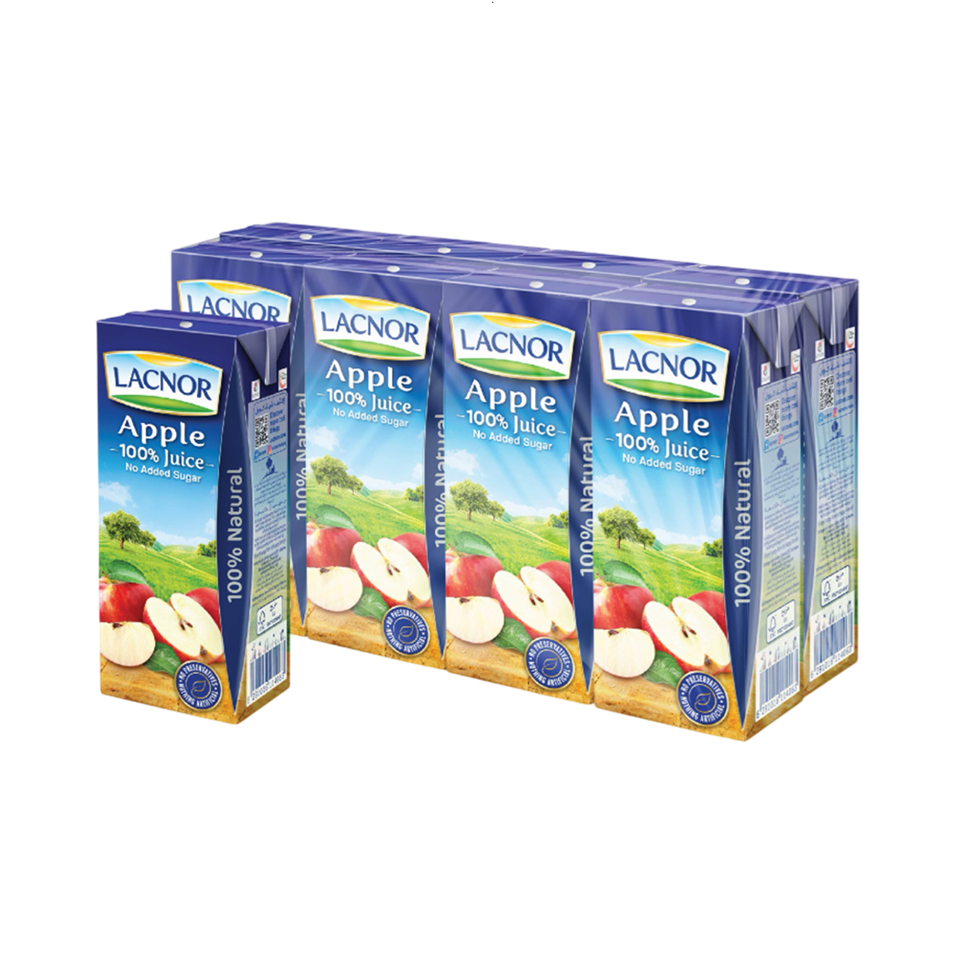 Lacnor Essentials Apple Juice, 8x180ml