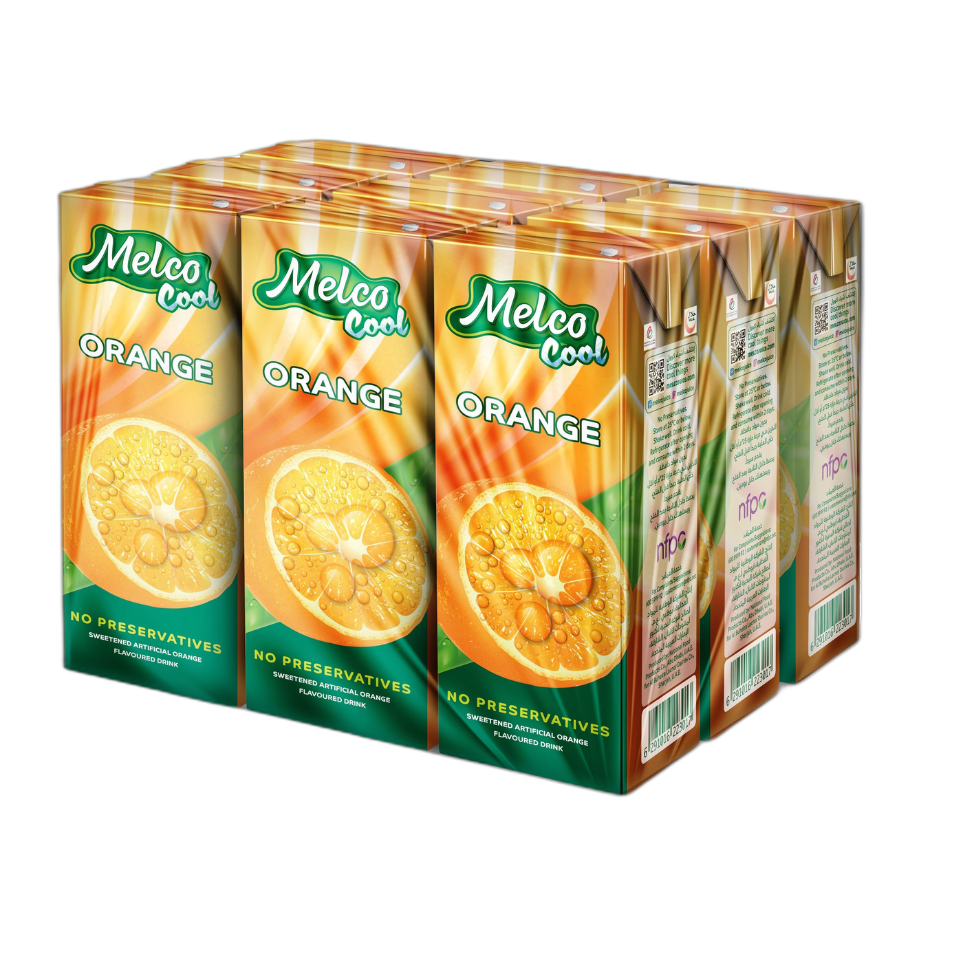 Melco Cool Orange Drink, 9x250ml