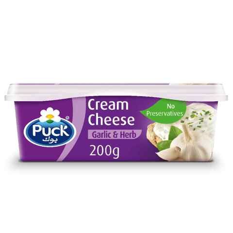 Puck Natural Cheese Tub Garlic 2x200g