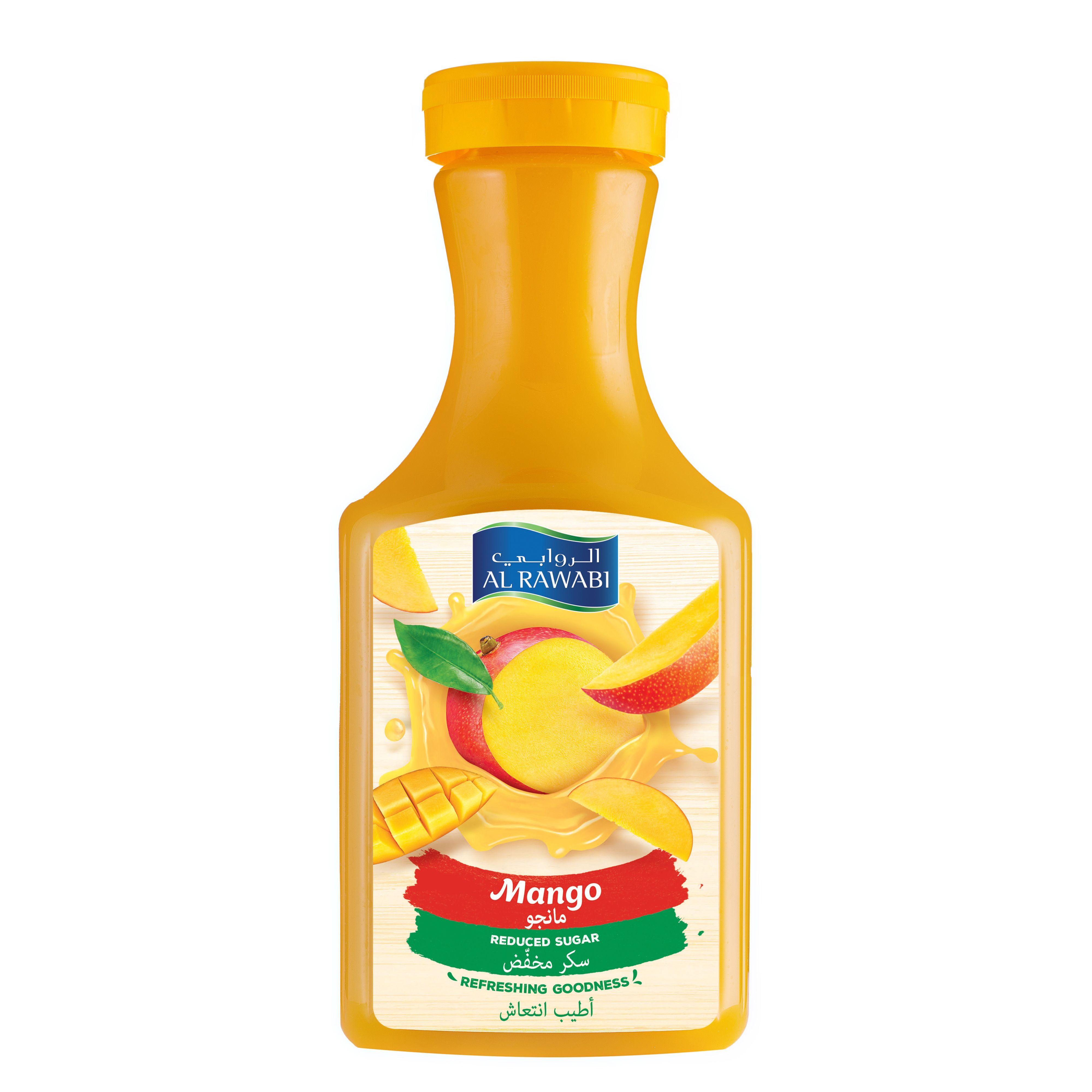 Al Rawabi Mango Juice Reduced Sugar, 1.5L