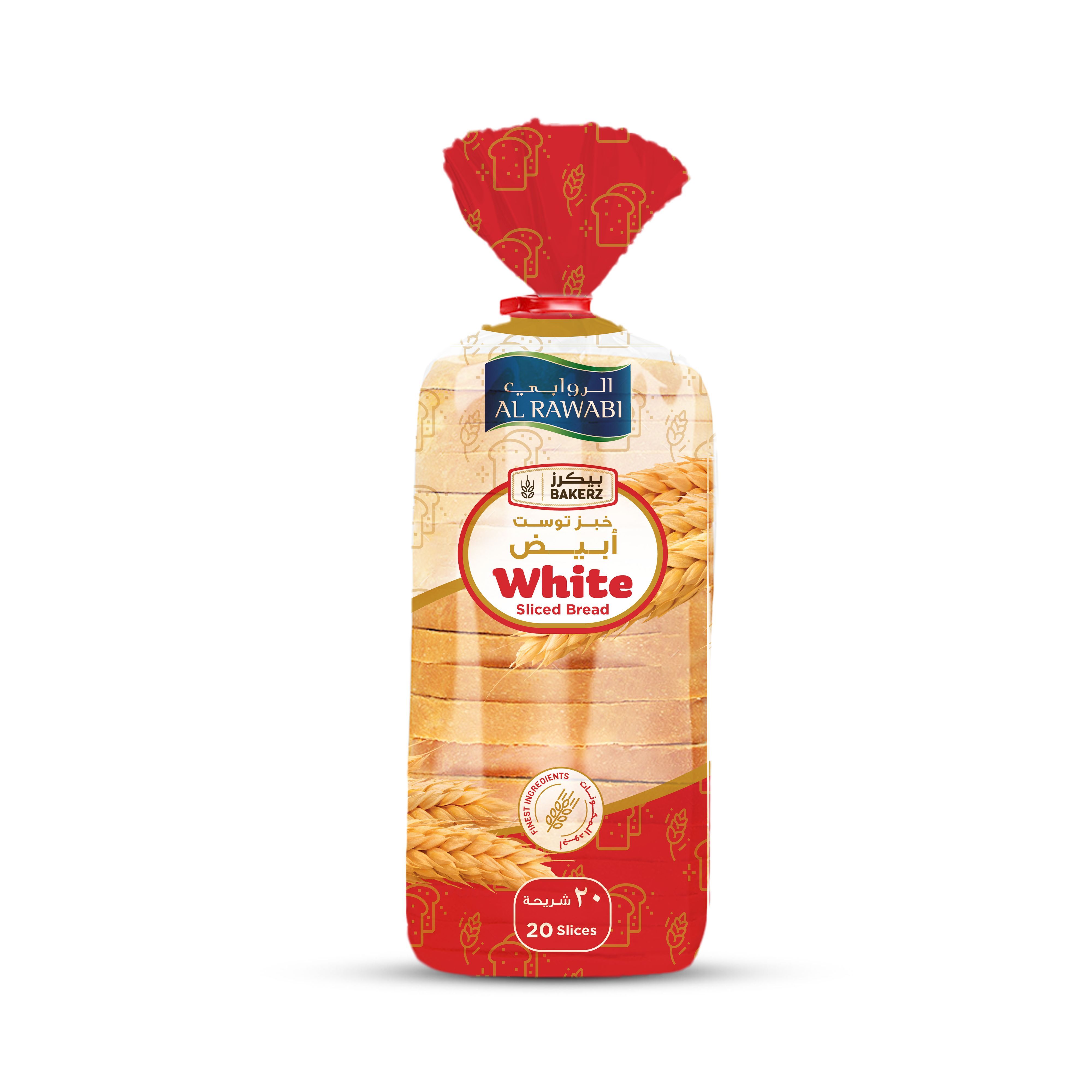 Al Rawabi Sliced White Bread, 550g