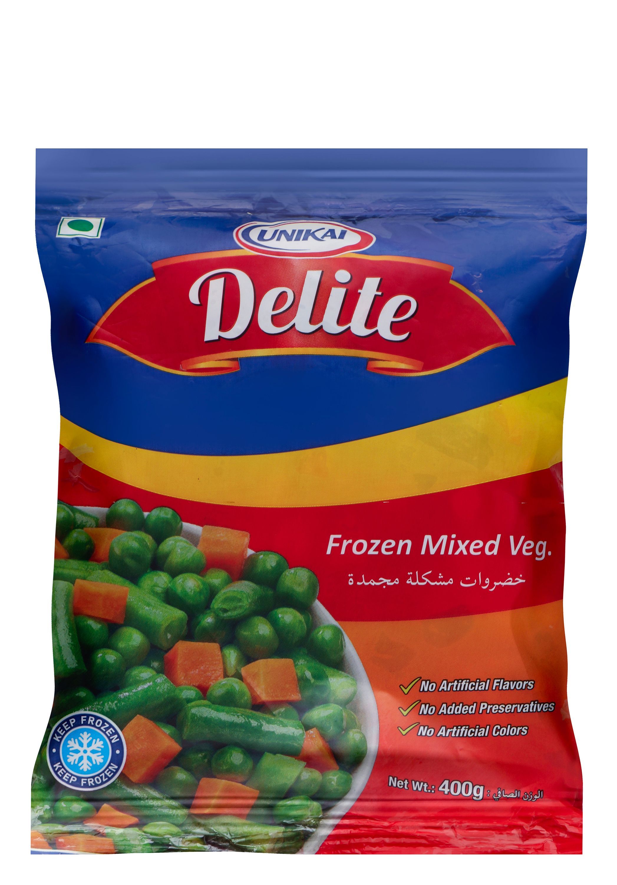 Delite Frozen Mixed Vegetables, 400g