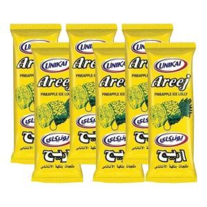 Areej Pineapple Ice Lollies, 6x70ml