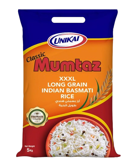 Mumtaz Indian Basmati Rice Long Grain XXXL, 5kg