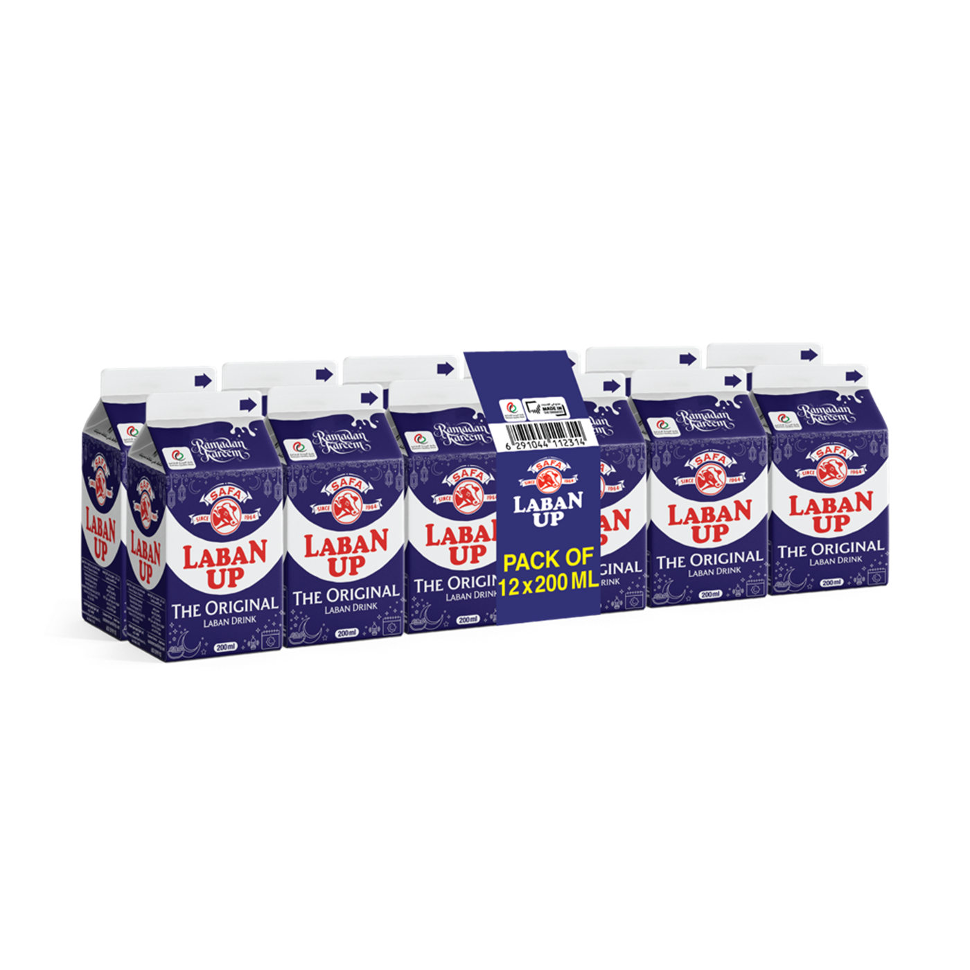 Safa Laban Up Drink, UAE, 12x200ml