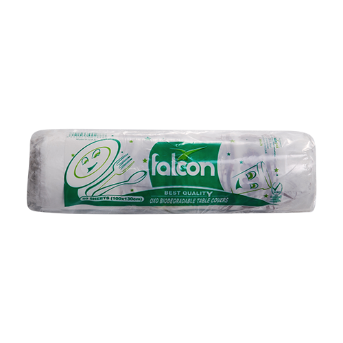 Falcon Bio-Degradable HDPE Table Cover Sofra, 100x120cm (1 Pack x 50 Sheets)