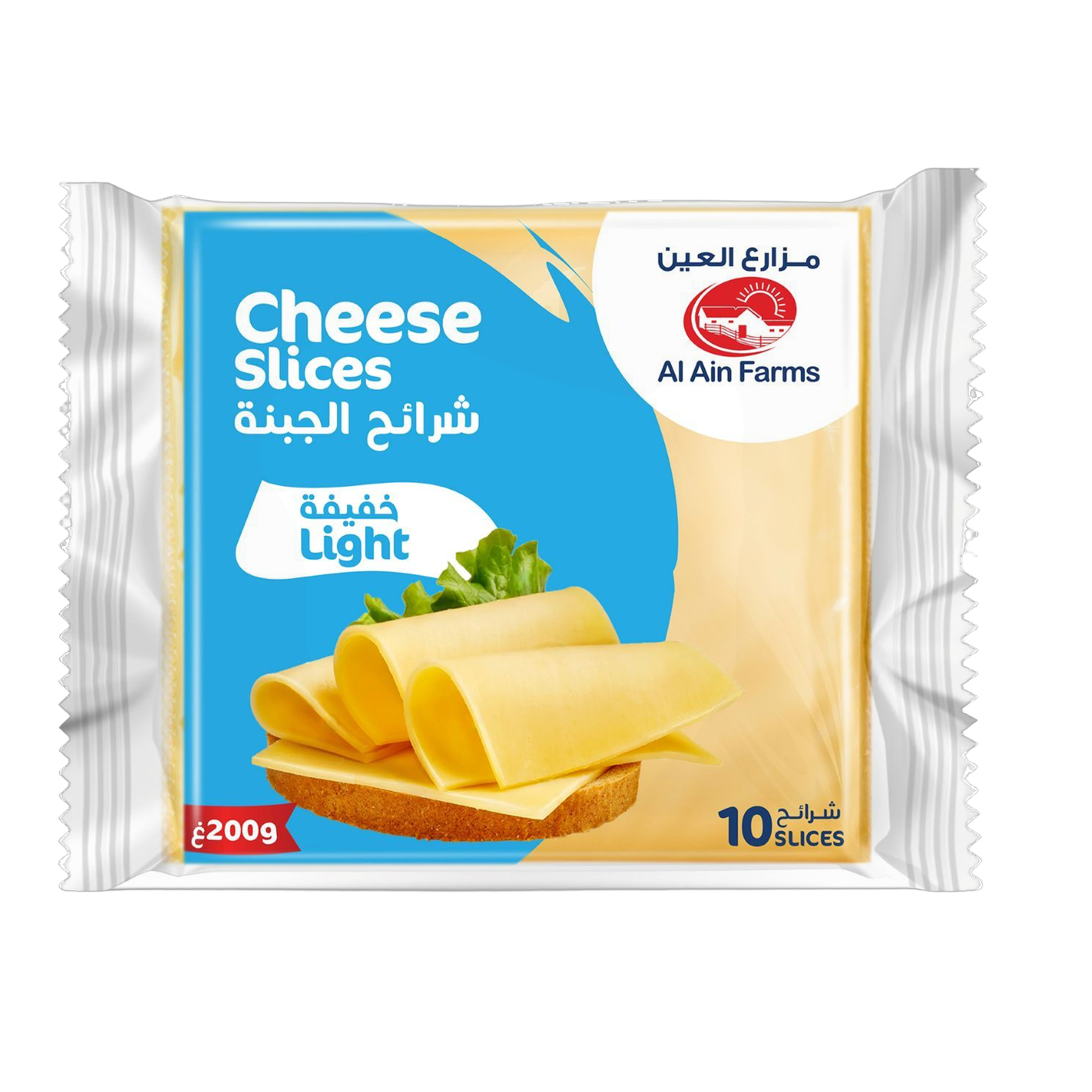 Al Ain Farms Light Cheese Slices, 200g