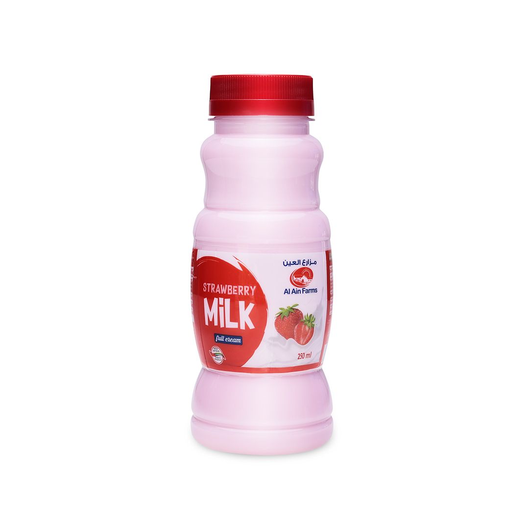 Al Ain Farms Strawberry Full Cream Milk, 250ml