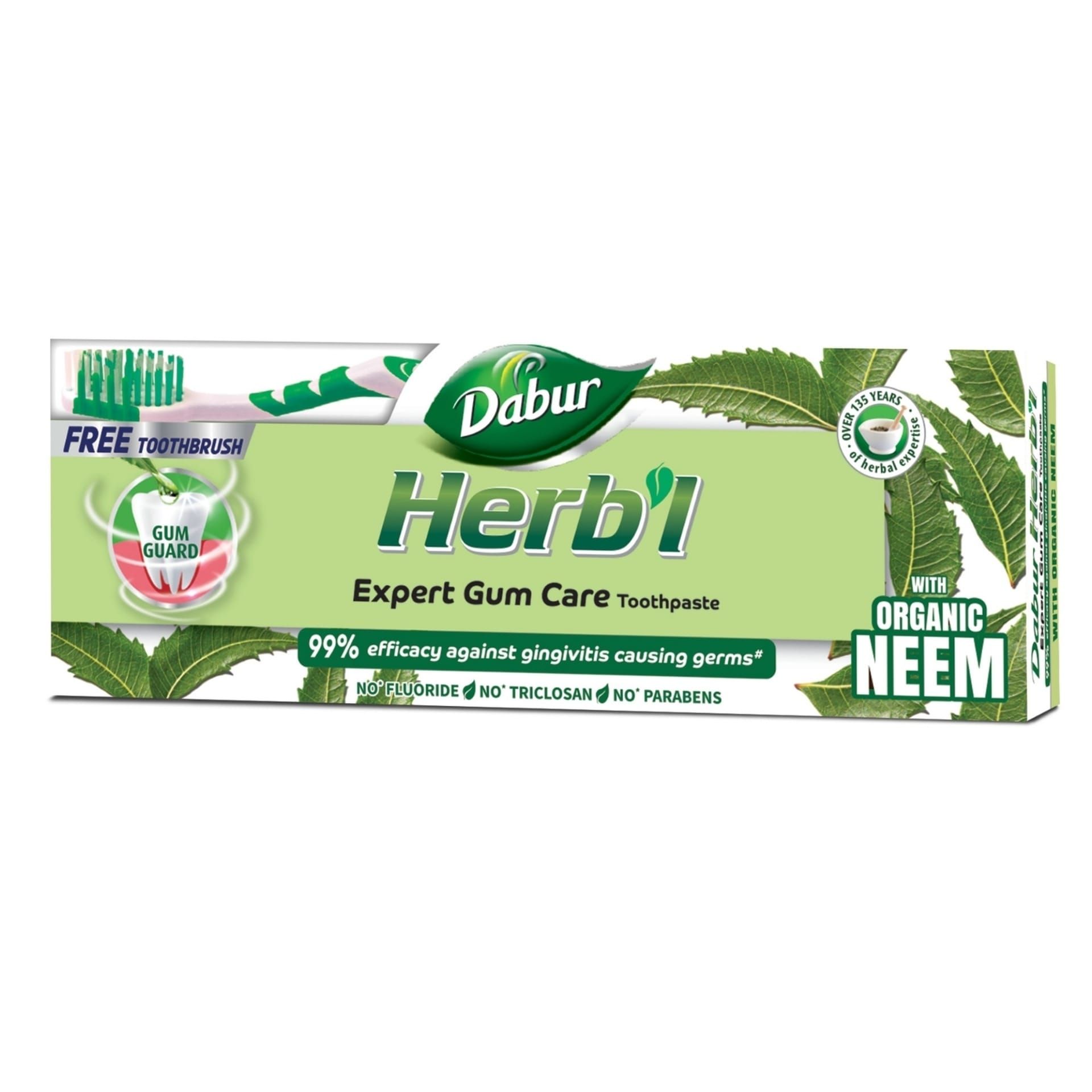 Dabur Herbal Toothpaste Neem 150g + Toothbrush