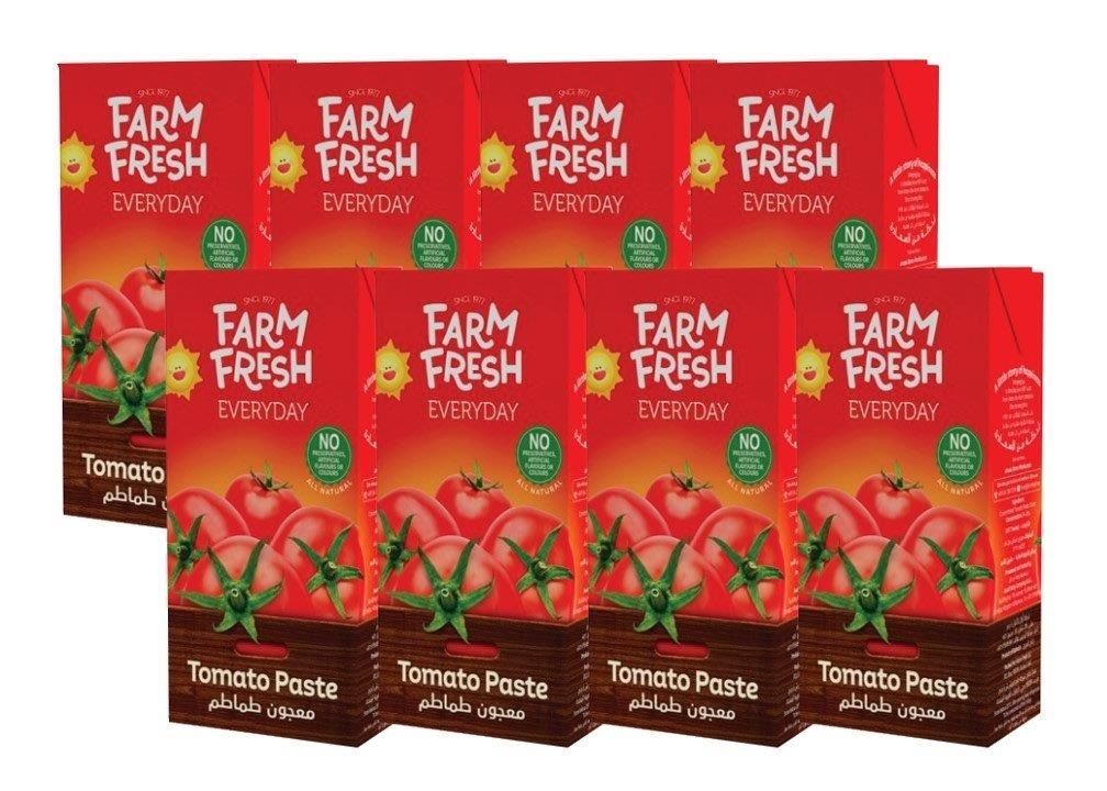 Farm Fresh  Tomato Paste Tetrapack 135 g-Pack of 8