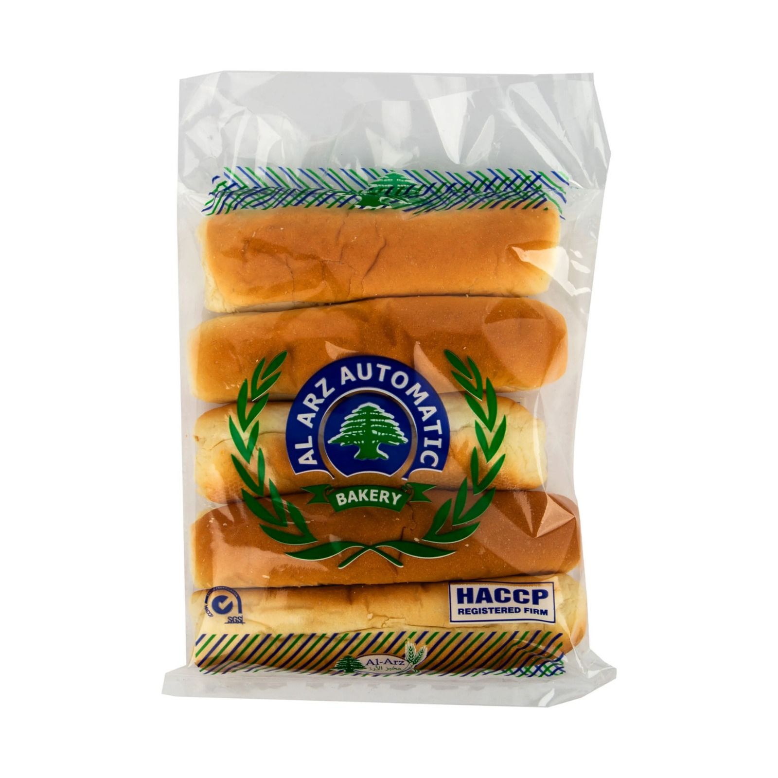 Al Arz Automatic Bakery Arabic Samoon Bread, 5 Pieces