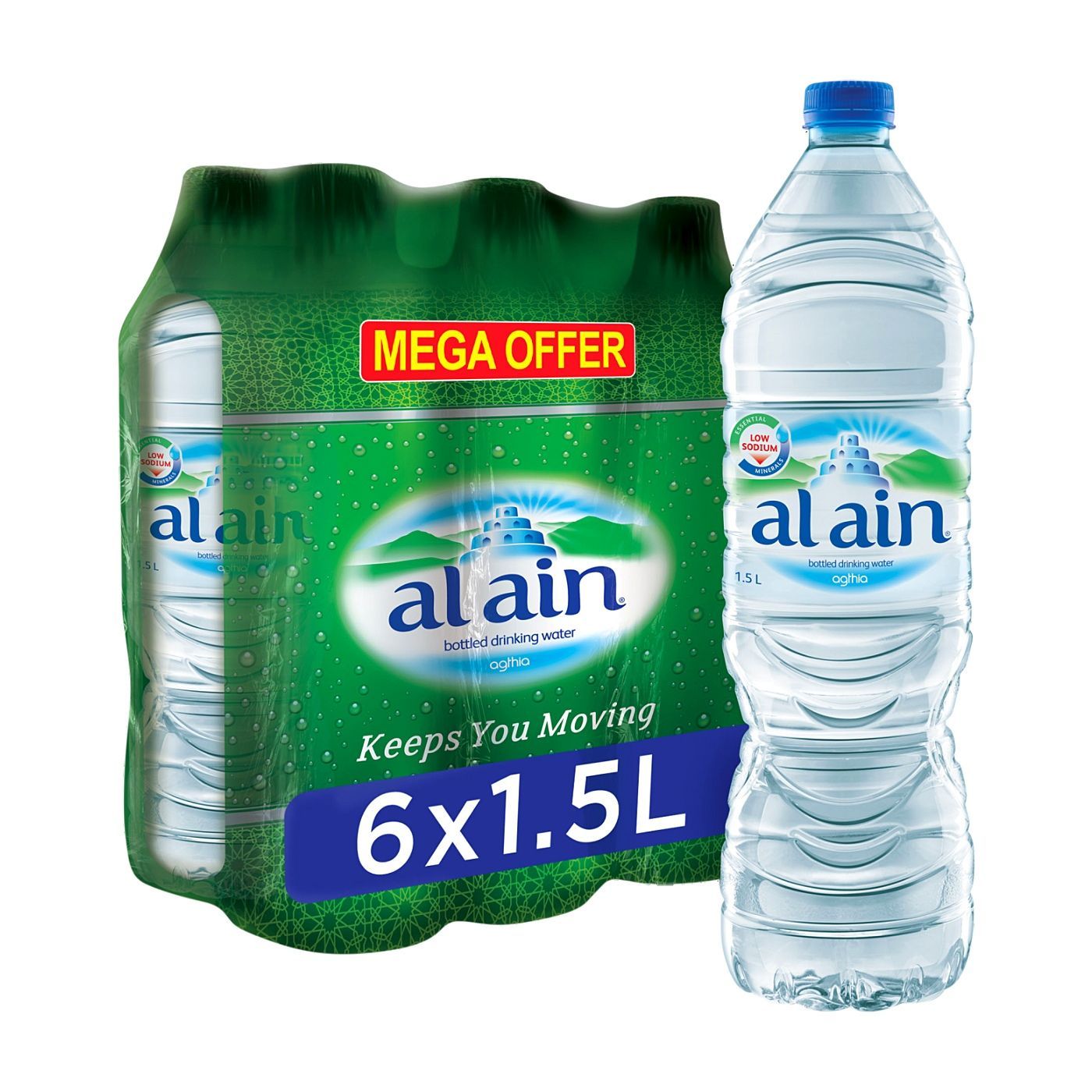 Al Ain Bottled Drinking Water, 6x1.5L