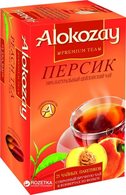 Alokozay Peach Tea Bag Heat Seal Sachets 25'S