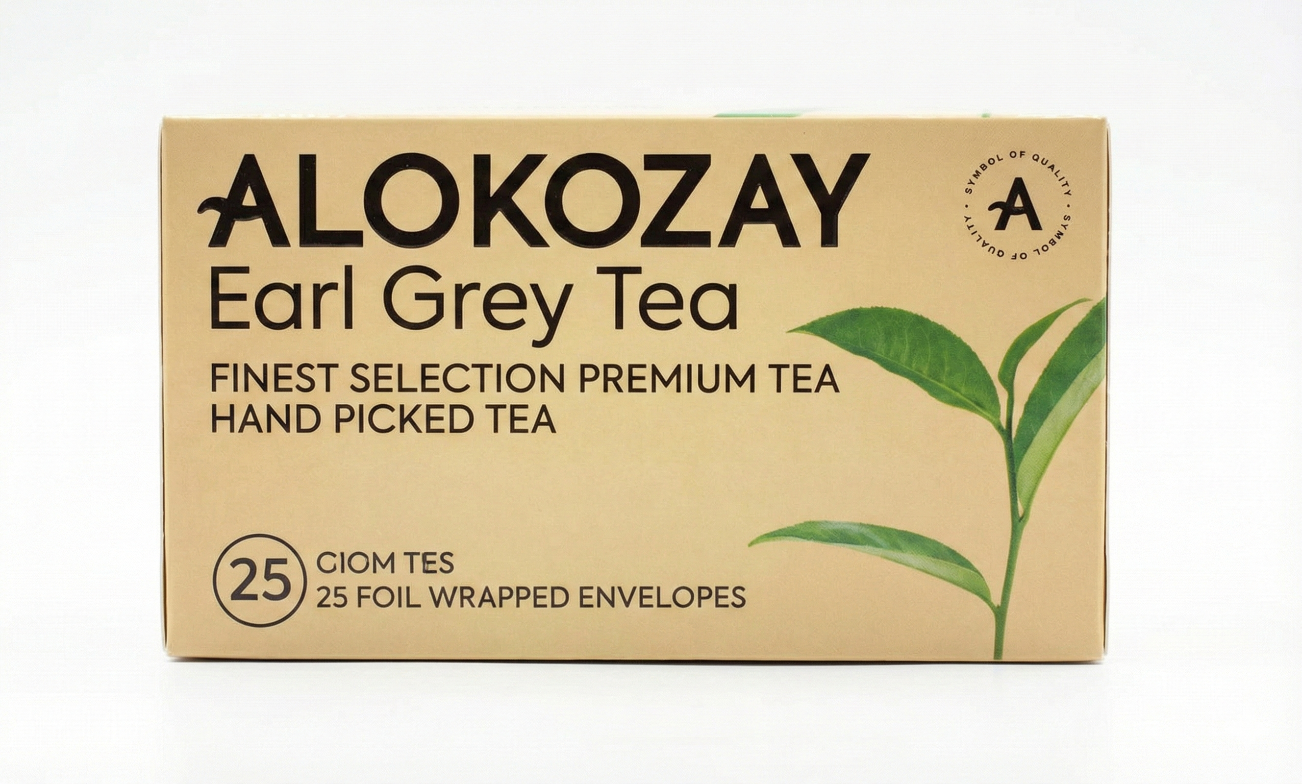 Alokozay Earl Grey Tea - 25 Tea Bags in Individual Foil Wrapped Envelopes