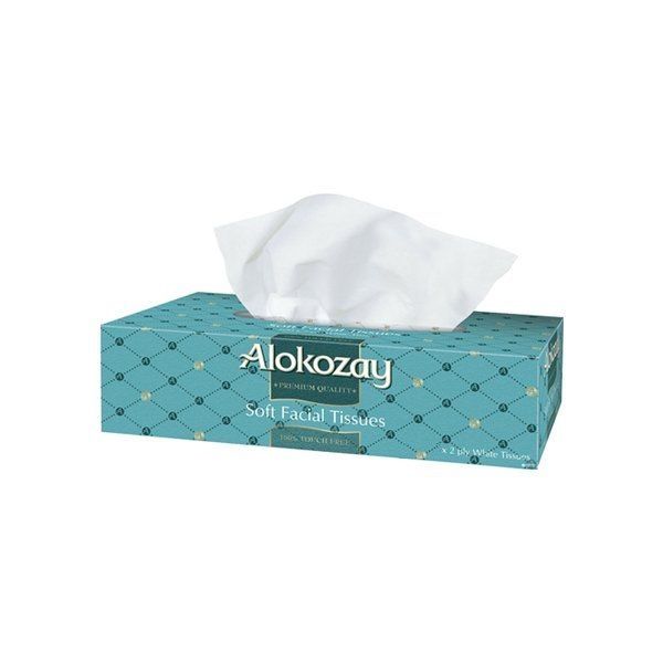 Alokozay Soft Facial Tissue 2Ply White Tissue, 200 Sheets