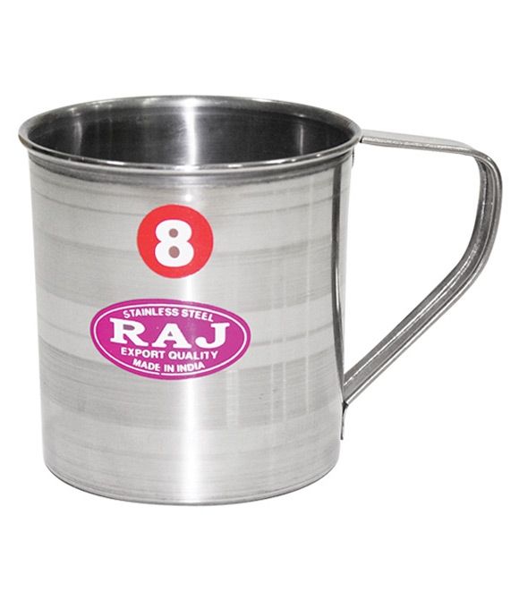Raj Stainless Steel Touch Mug 8 cm