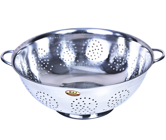 Raj Steel Colander 8 Qt Vc0008, 34cm