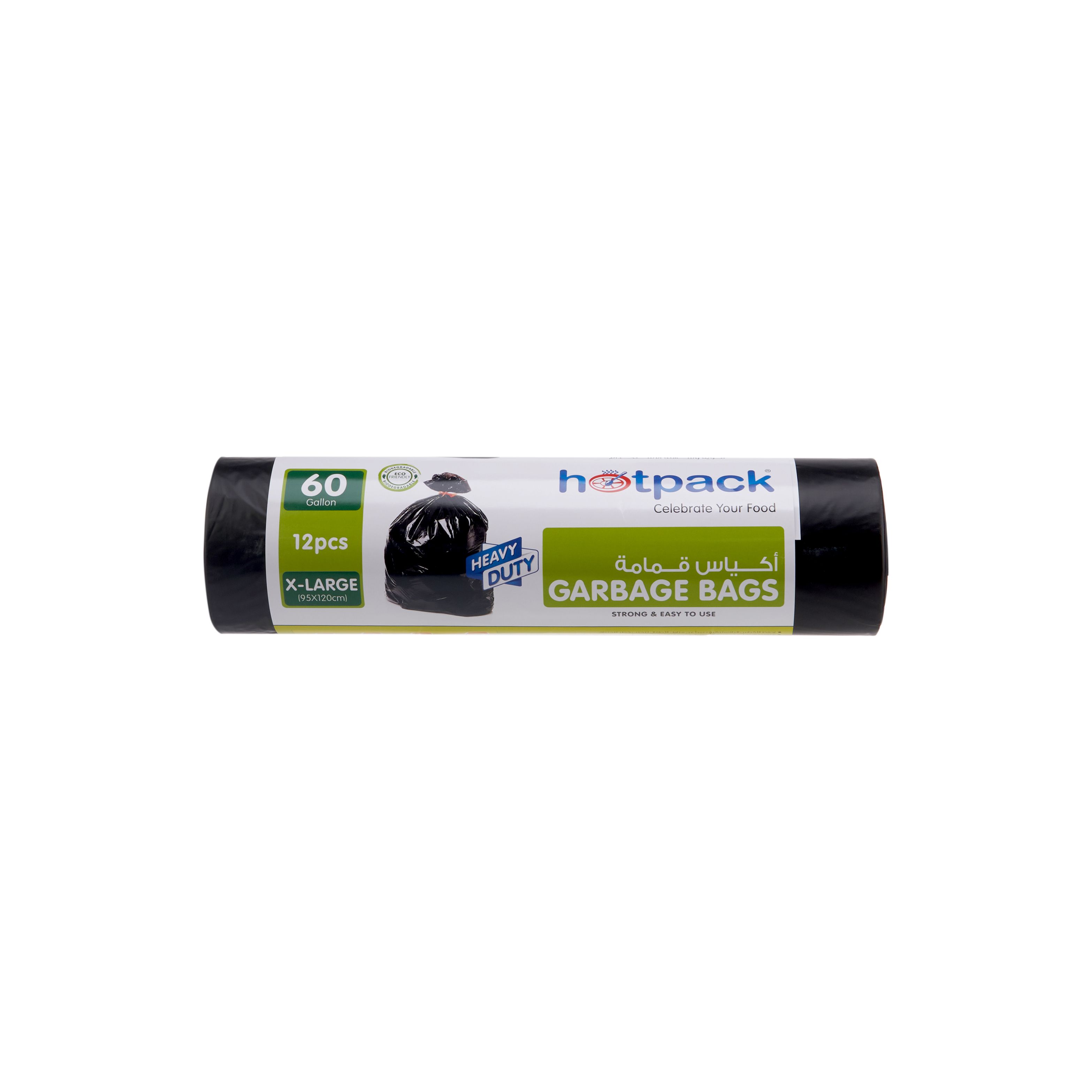 Hotpack Heavy Duty Garbage Bag Roll 95 x 120 cm 12 Pcs 60 gal