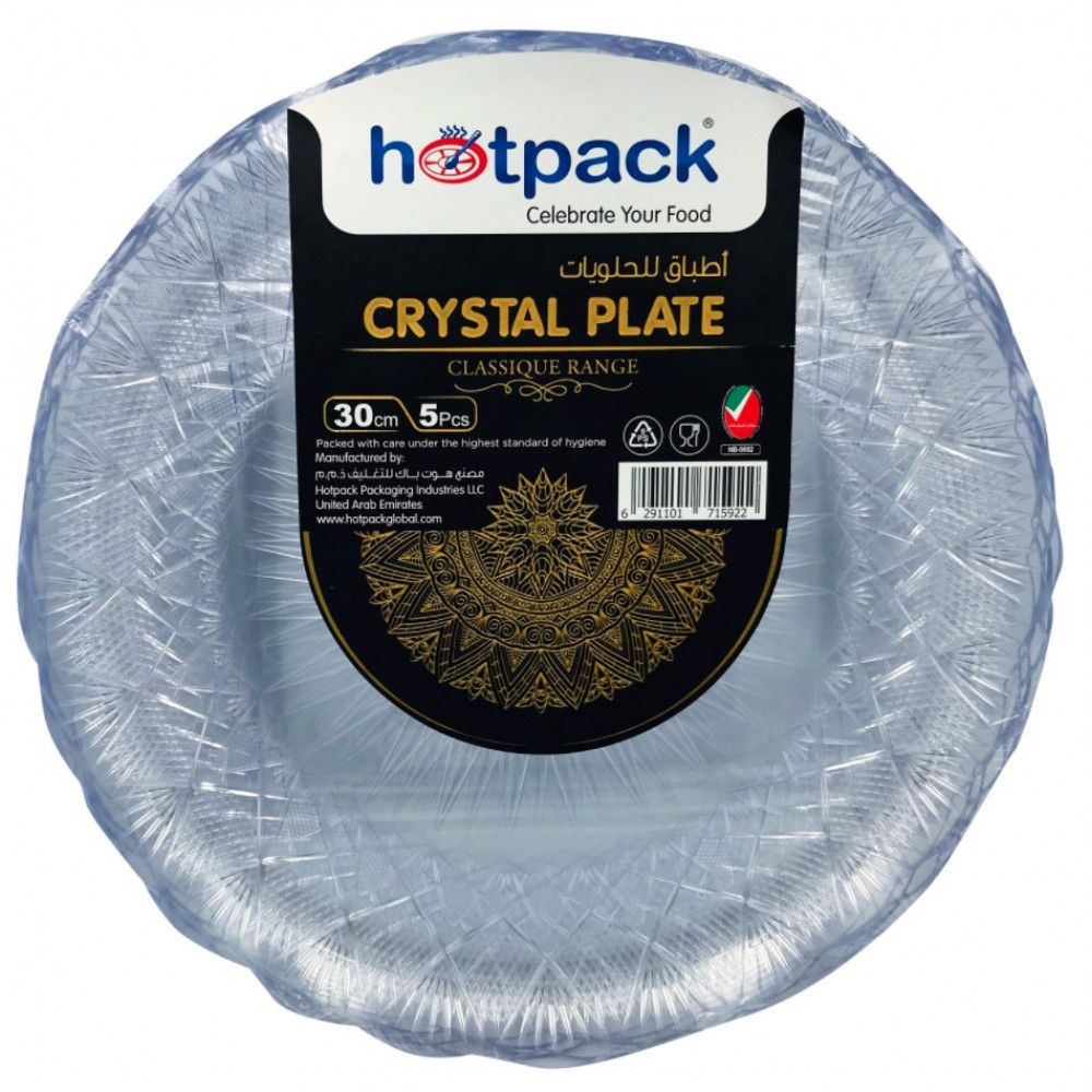 Hotpack Crystal Plate 30cm, 5 pieces