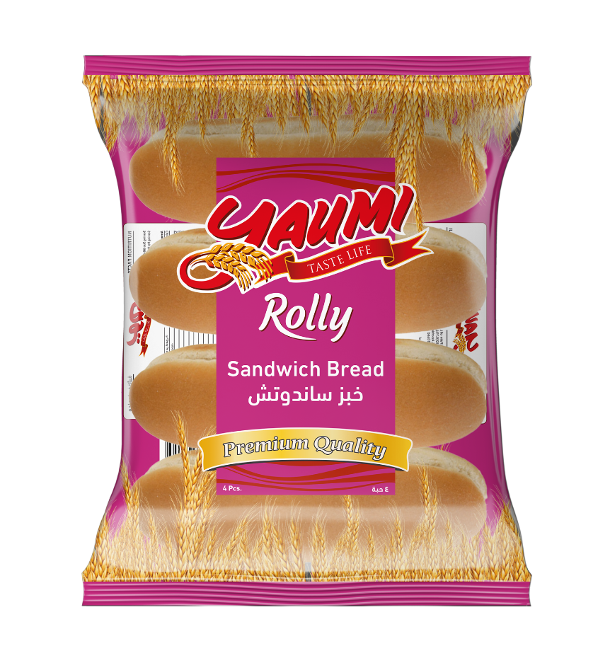 Yaumi Rolly Plain Sandwich Bread, 4x70g