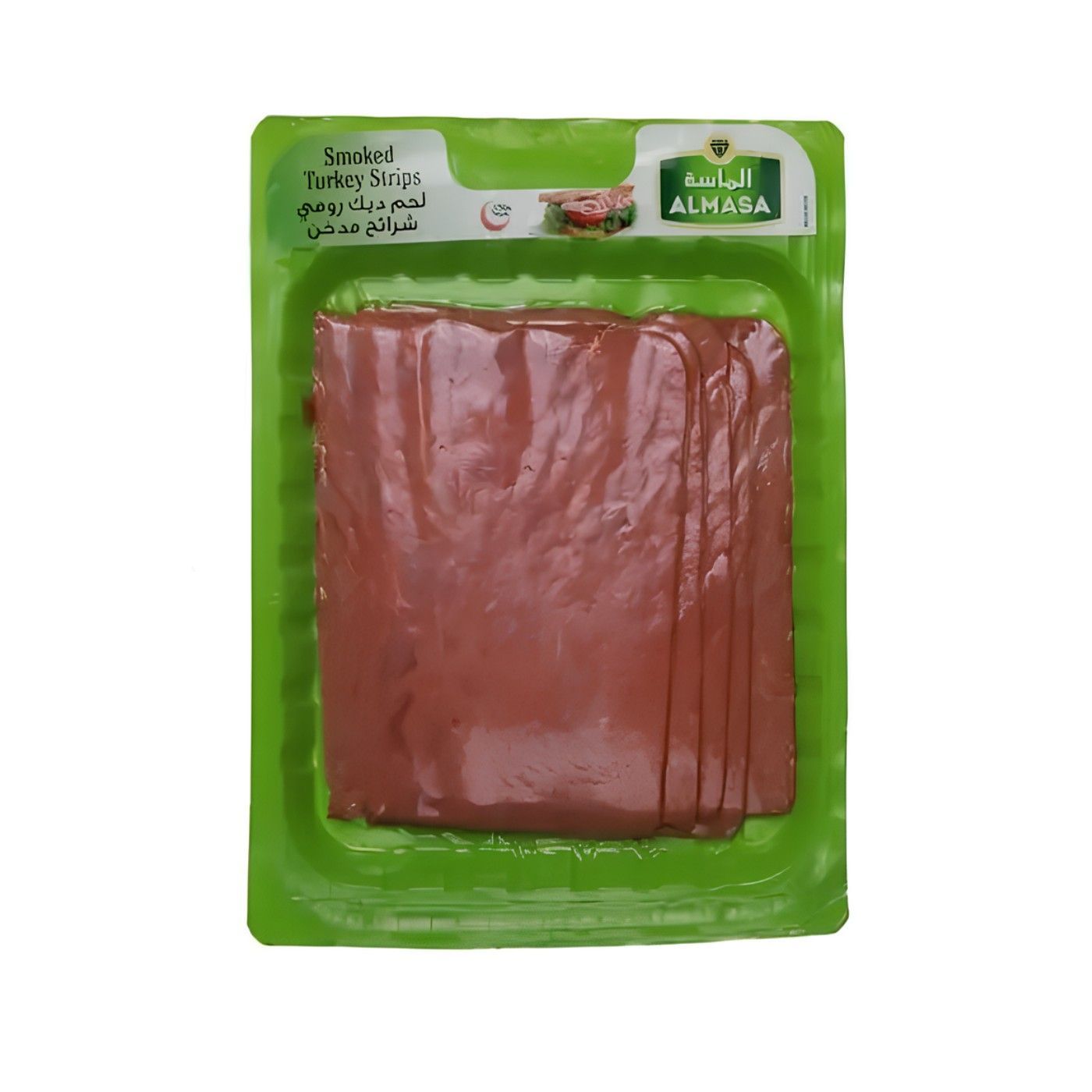 Almasa Smoked Turkey Stips Skinpack, 200g