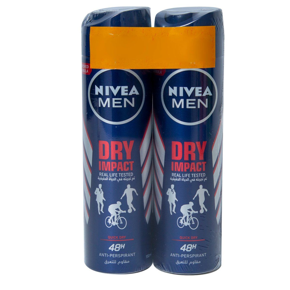NIVEA DEO SPRAY DRY MEN 2X150 ML'@20%OFF