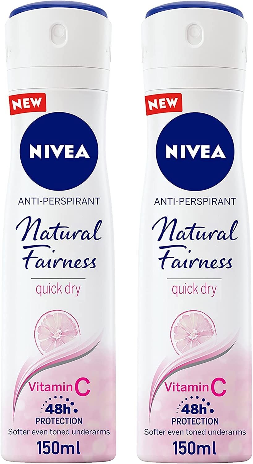 Nivea Deo Spray Natural Radiance, 2x150ml