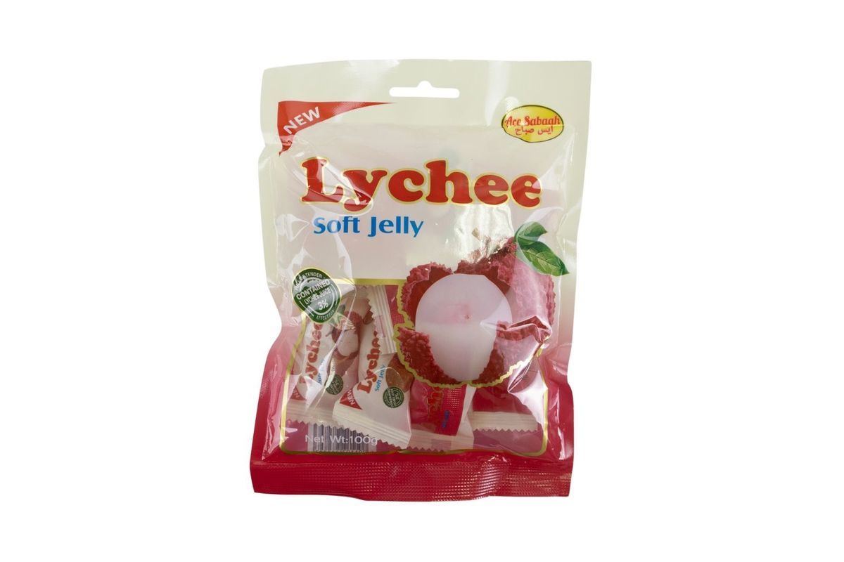Ace Sabaah Lychee Soft Jelly Candy, 100g