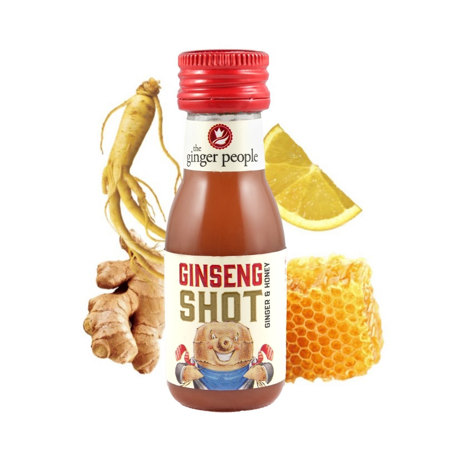 The Ginger People Lemon & Honey Ginseng Shot, 30ml