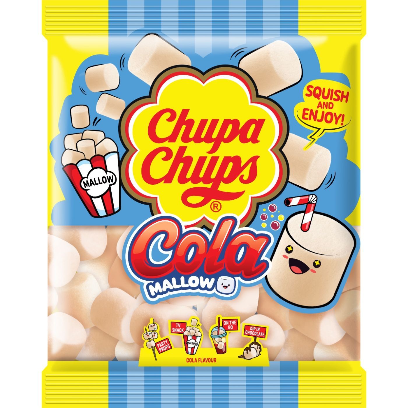 Chupa Chups Cola Mallow Cola Flavor Marshmallow, 120g