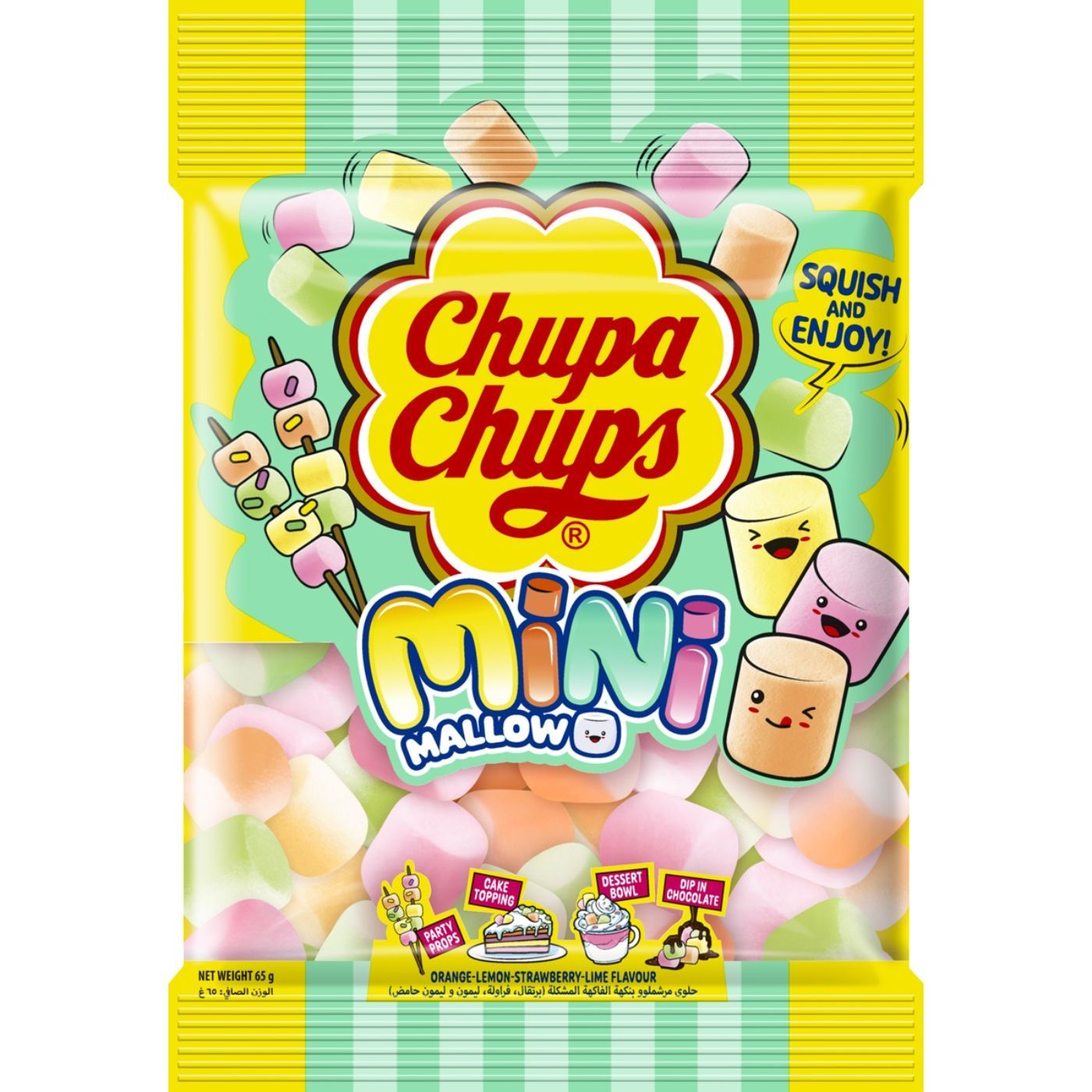 Chupa Chups Mini Mallow Fruit Flavor Marshmallow, 65g