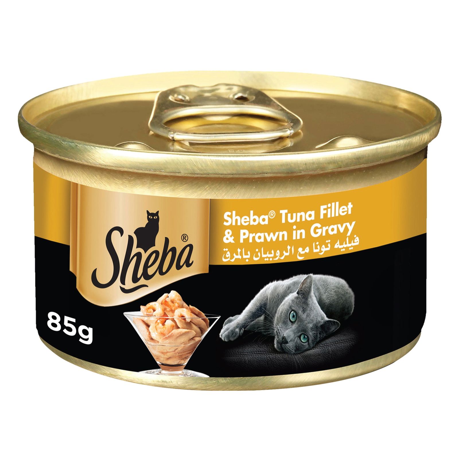 Sheba Tuna Fillet and Prawn in Gravy Cat Food, 85g