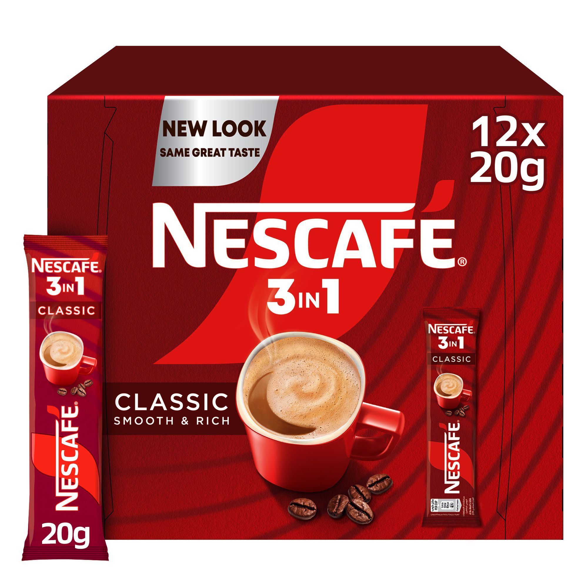 Nescafe 3-In-1 Classic Coffee, 12x20g