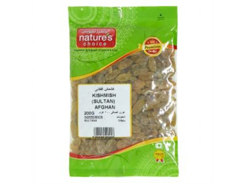 Nature's Choice Afghan Sultana Dried Raisins 200 gr