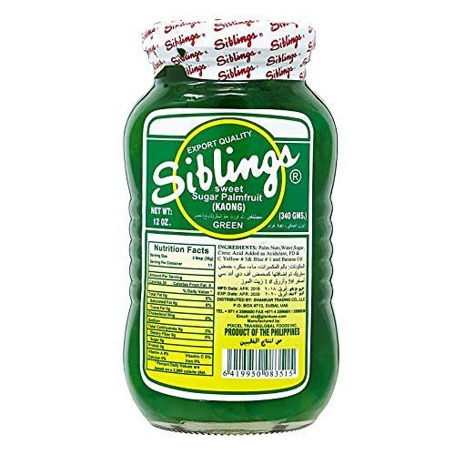 Siblings Sweet Green Sugar Palm Fruit (Kaong) 340 g