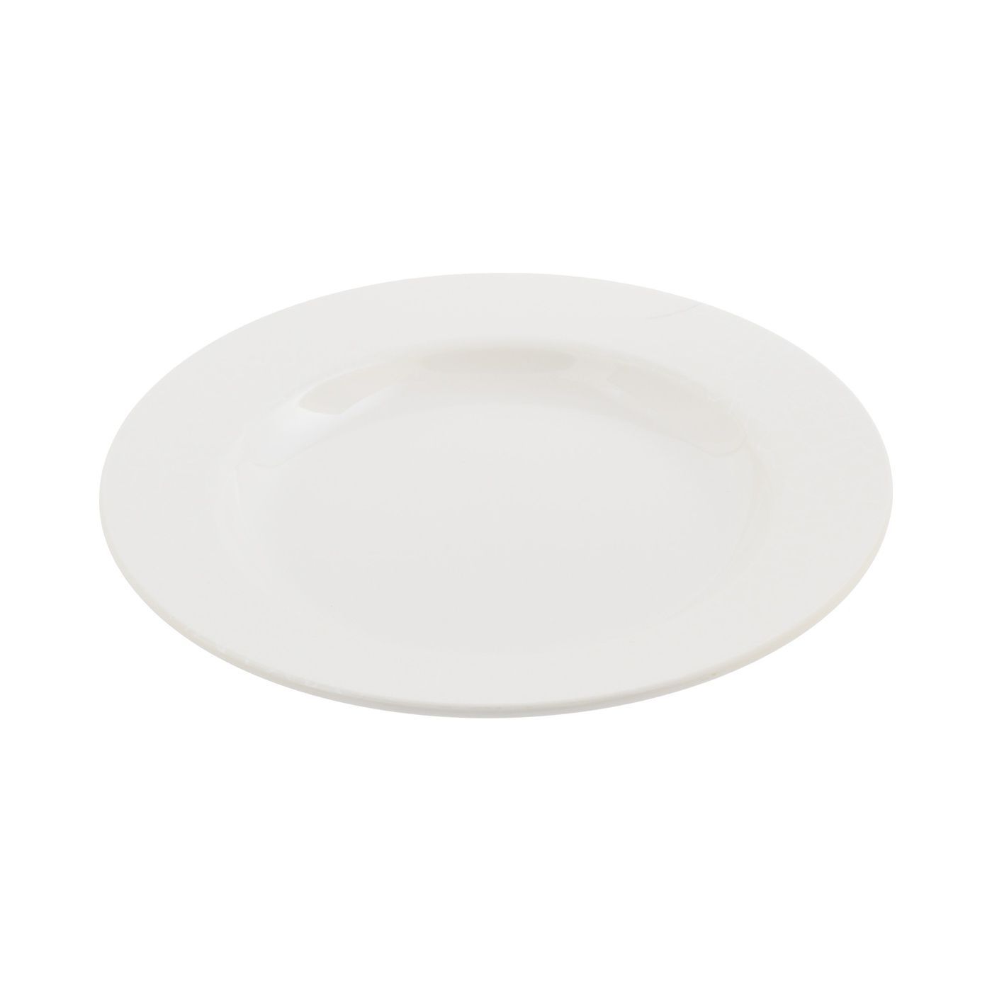 Royalford RF4490 Melamine White Pearl Deep Plate, 10Inch