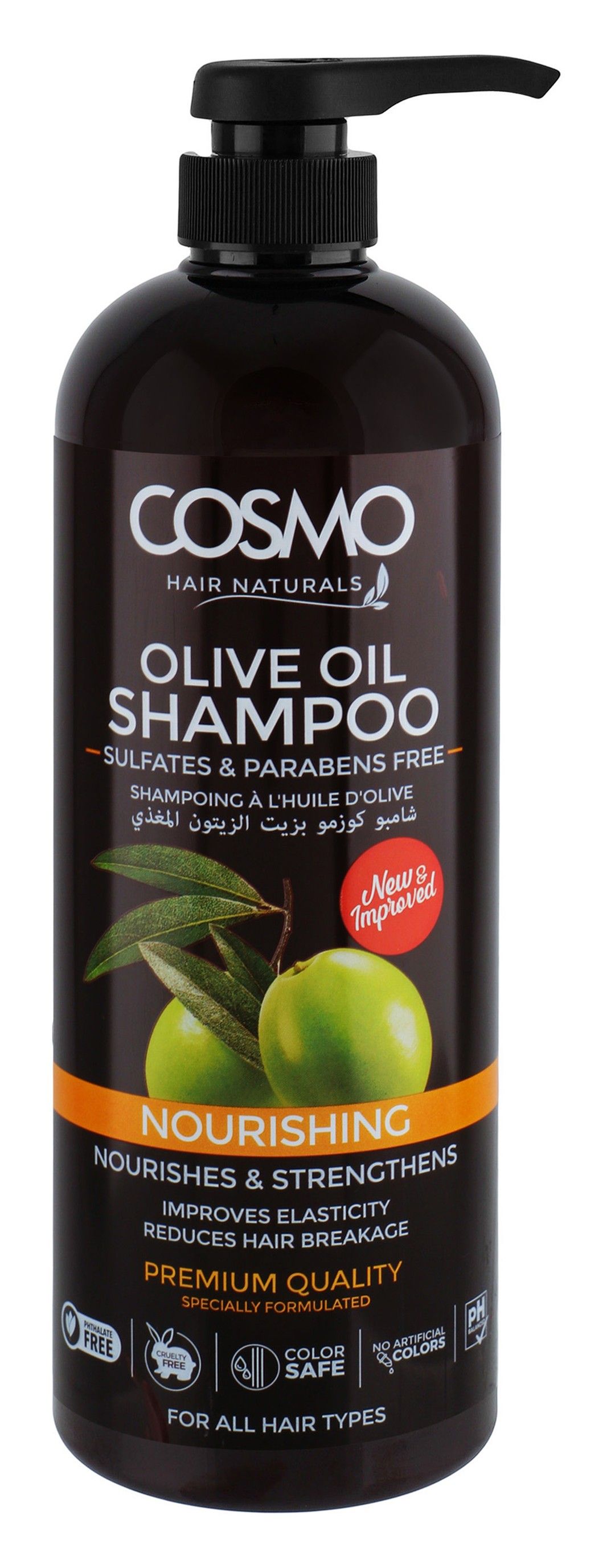 Cosmo Hair Naturals Sulfate-Free Shampoo, 1L