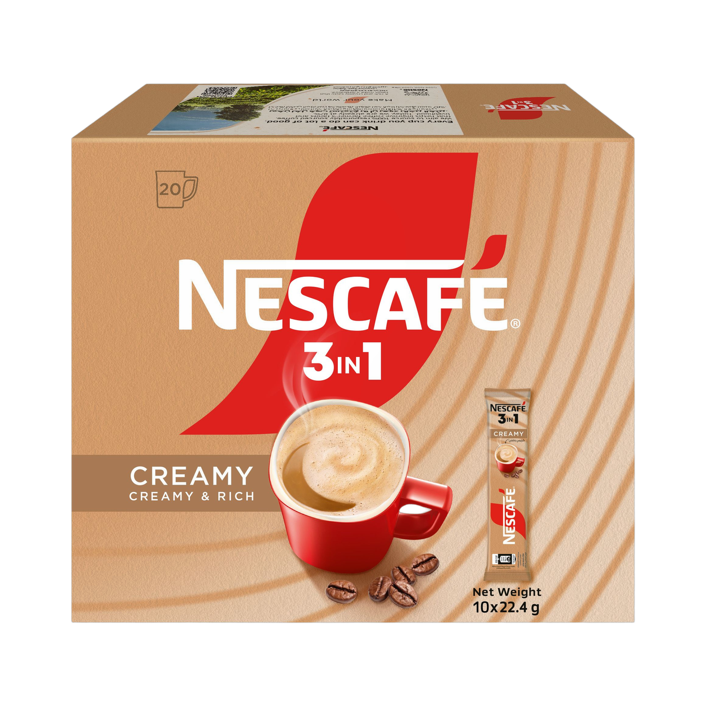 Nescafe 3-In-1 Creamy Latte Instant Coffee, 10x22.4g