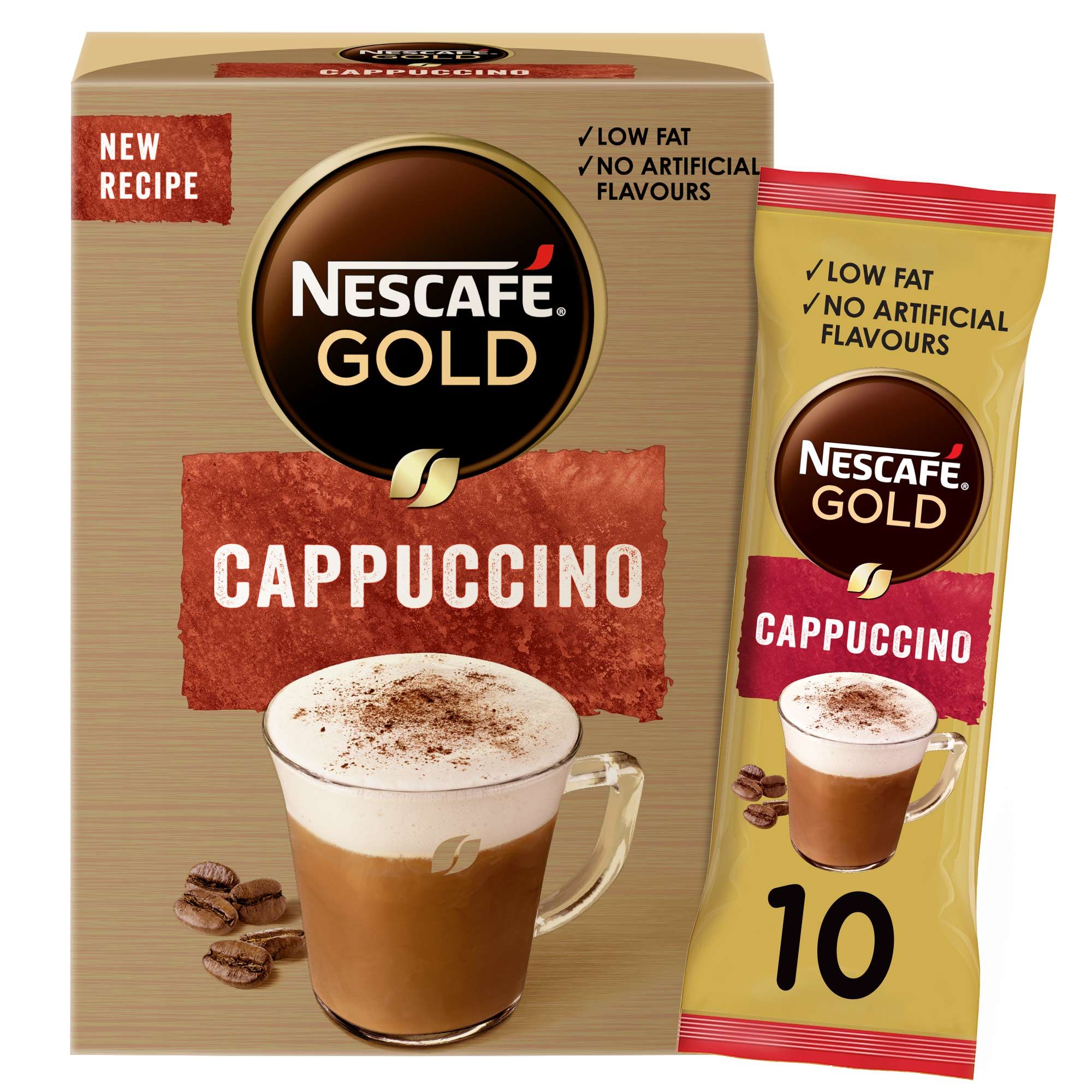Nescafe Gold Cappuccino Coffee Mix Box, 10x15.5g