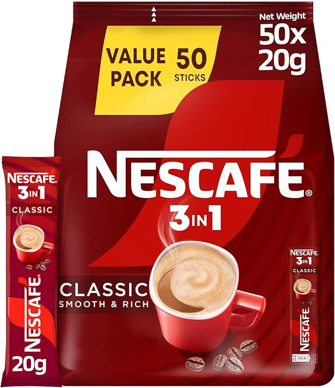 Nescafe Classic 3 in 1 Coffee Mix 20g x 50 Sticks