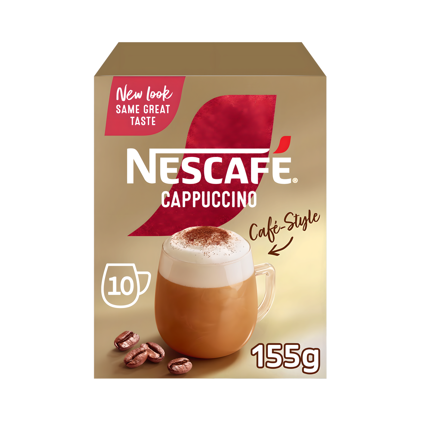 Nescafe Cappuccino Coffee Mix, 155g, 10 Sachets