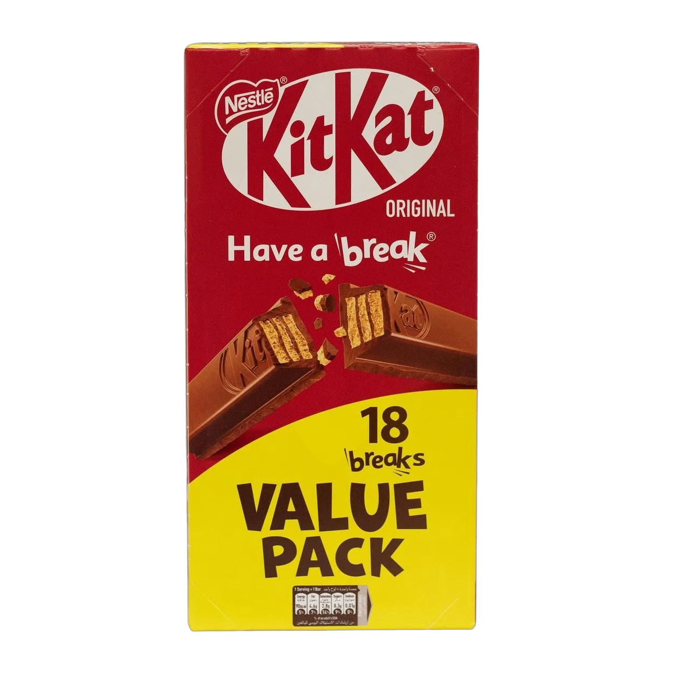 KitKat 2 Fingers Chocolate Box, 18x20.5g