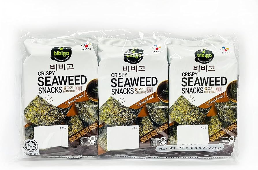 Bibigo Bbq Flavor Seaweed, 2x3x5g