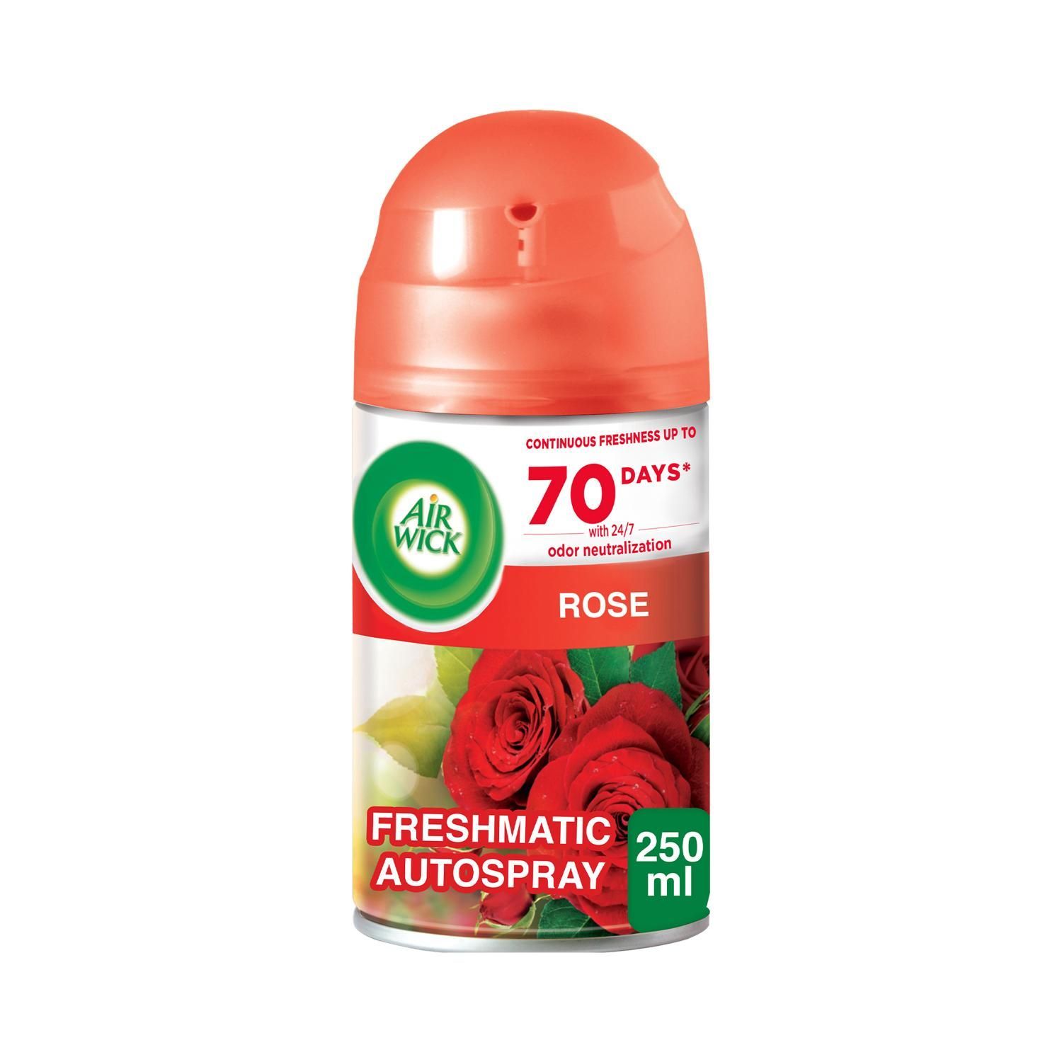 Air Wick Automatic Rose Scent Air Freshener Spray Refill, 250ml