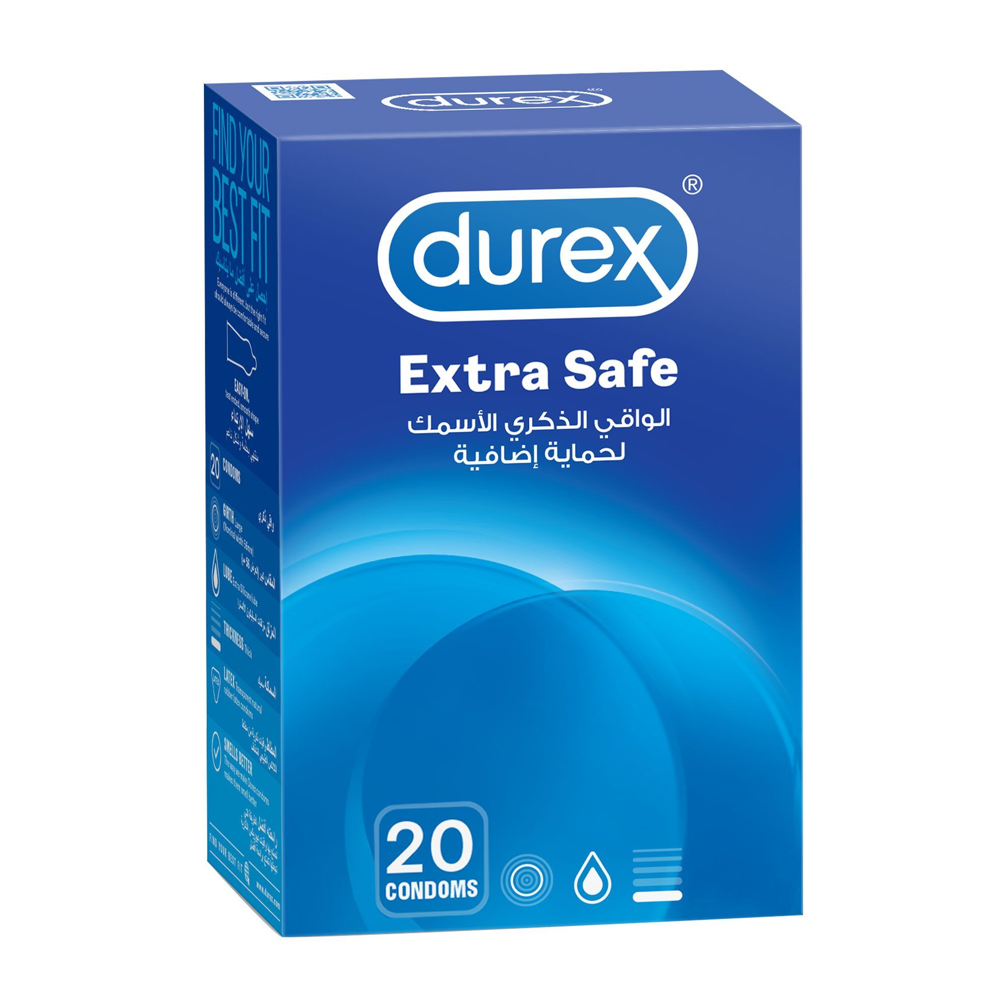 Durex Extra Safe Condoms, 20 Pieces