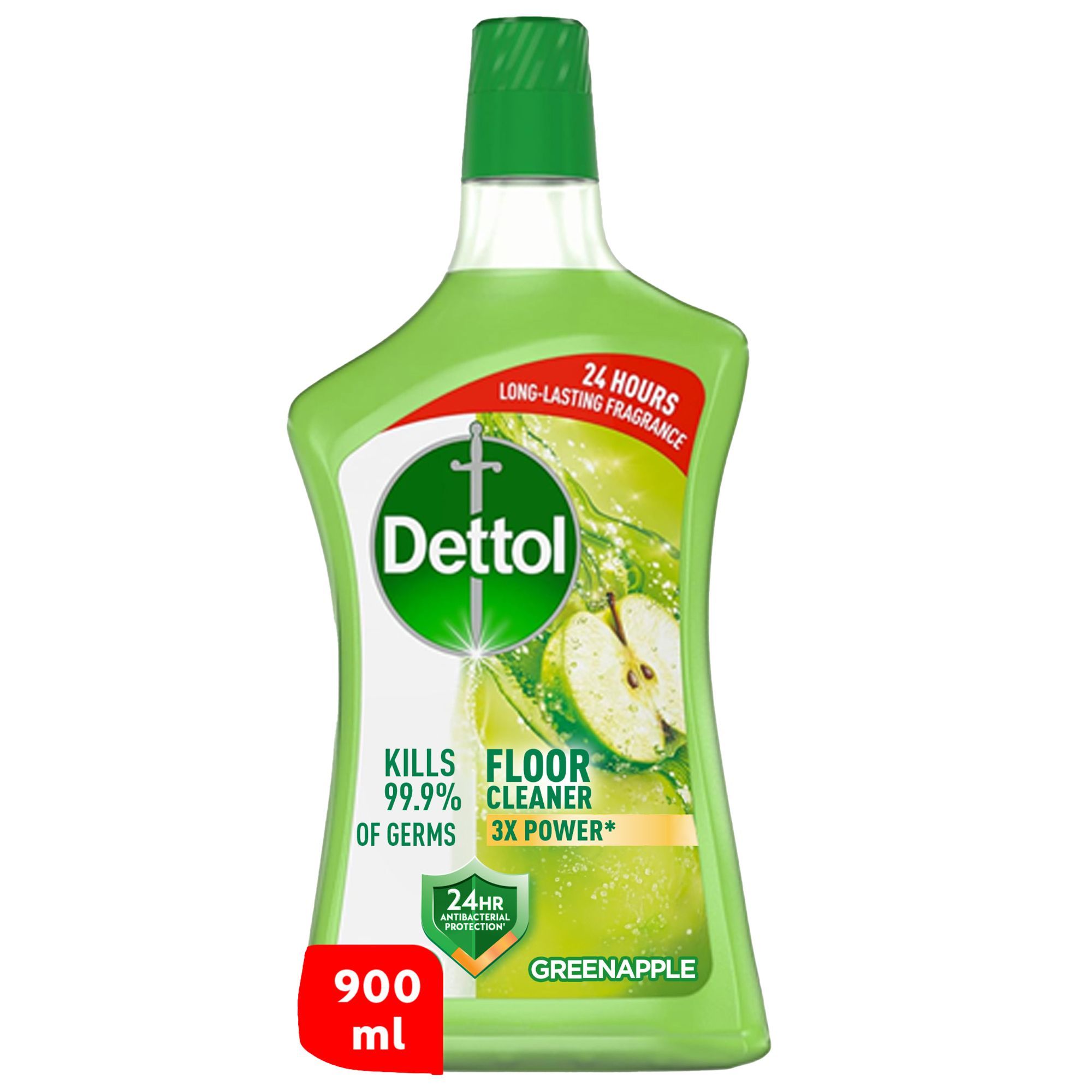 Dettol Green Apple Scent Antibacterial Floor Cleaner, 900ml