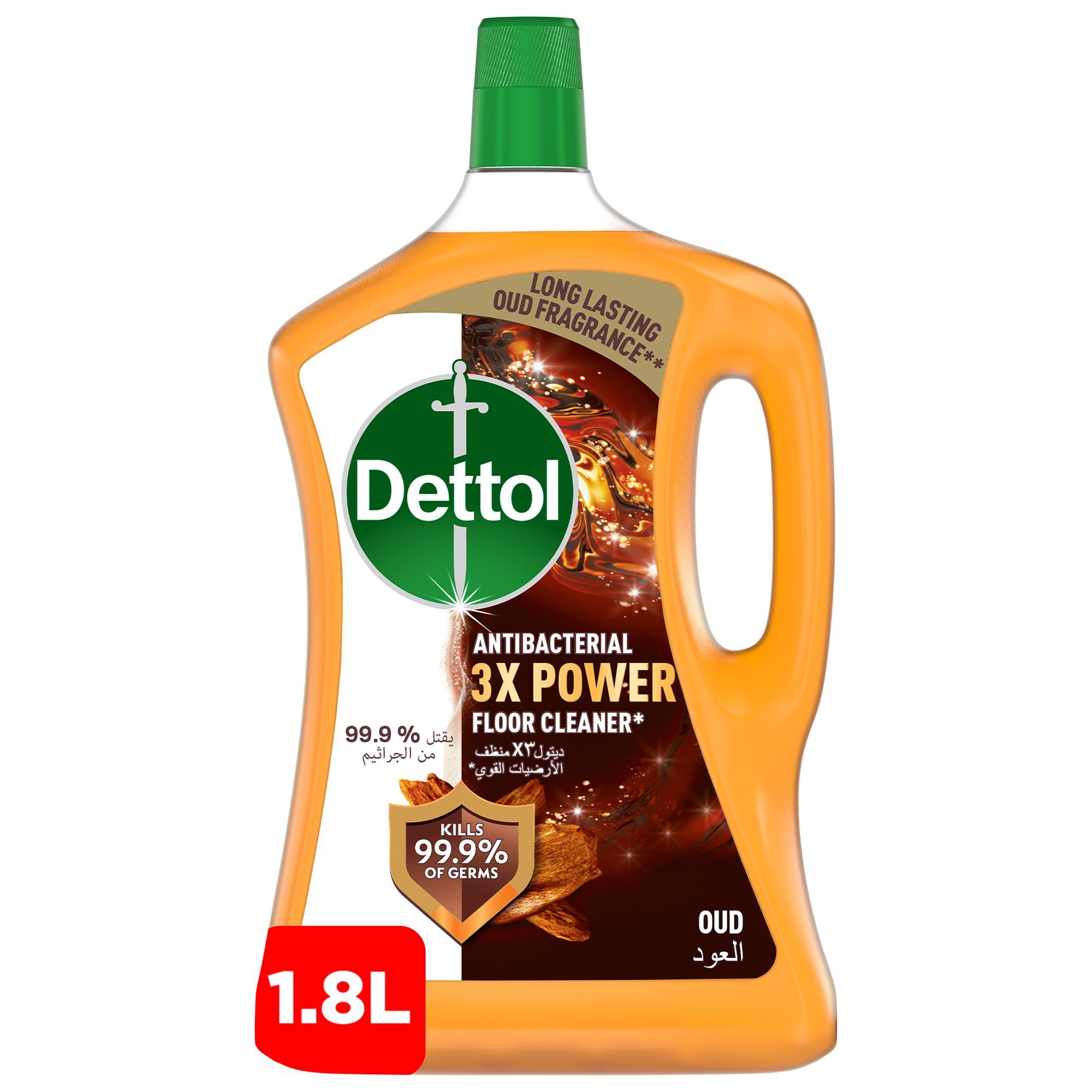 Dettol Oud Scent Antibacterial Floor Cleaner, 1.8L