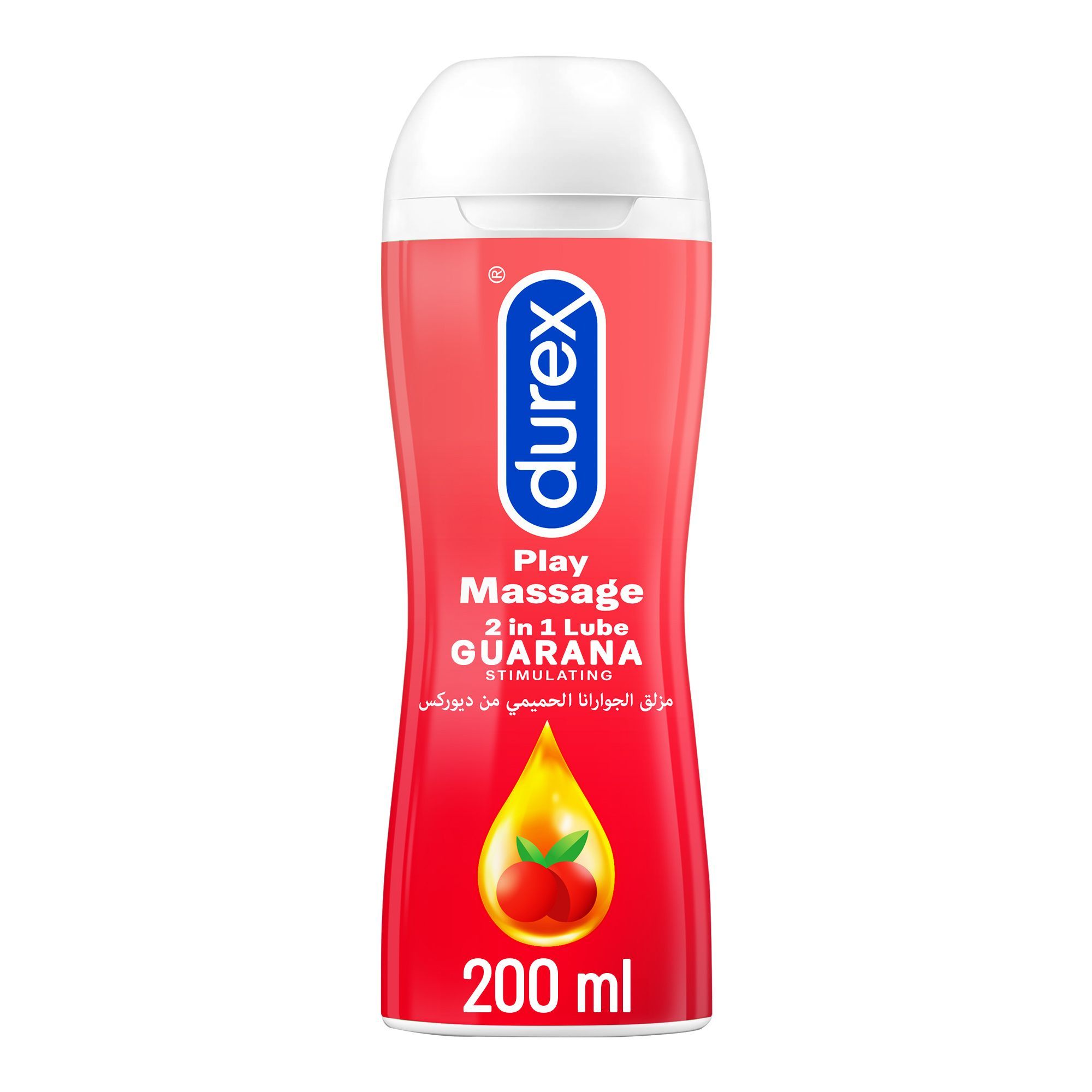Durex Play Stimulating Massage 2in1 Lubricant Gel with Arousing Guarana, 200ml